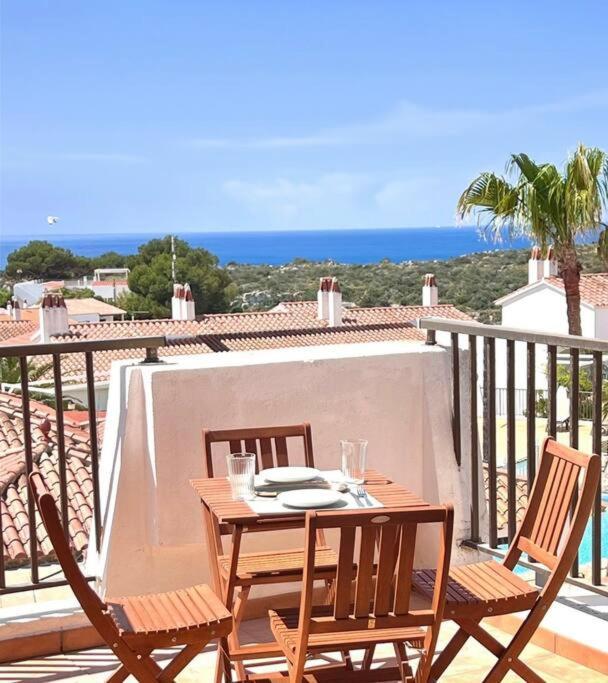 Atico Con Vistas Al Mar Cala Enporter Cala En Porter  ภายนอก รูปภาพ