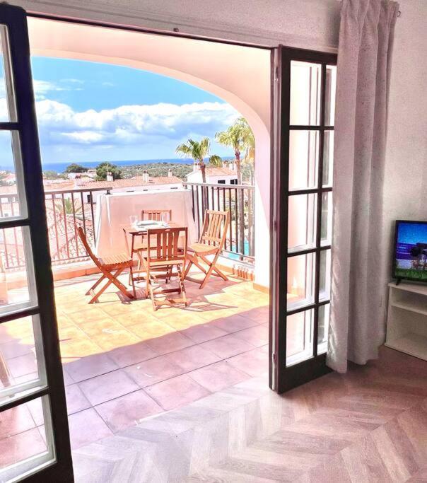 Atico Con Vistas Al Mar Cala Enporter Cala En Porter  ภายนอก รูปภาพ